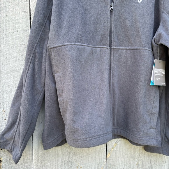 Urban Frontier grey polar fleece sweater/jacket long sleeve zippered front XL - Picture 5 of 5